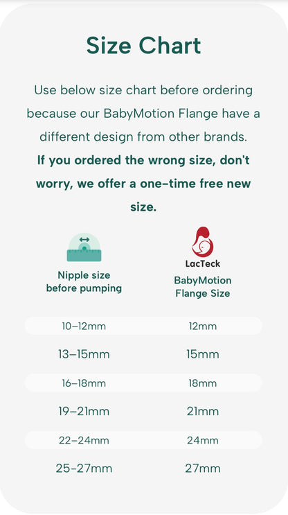 4th Gen BabyMotion Flange - One pair