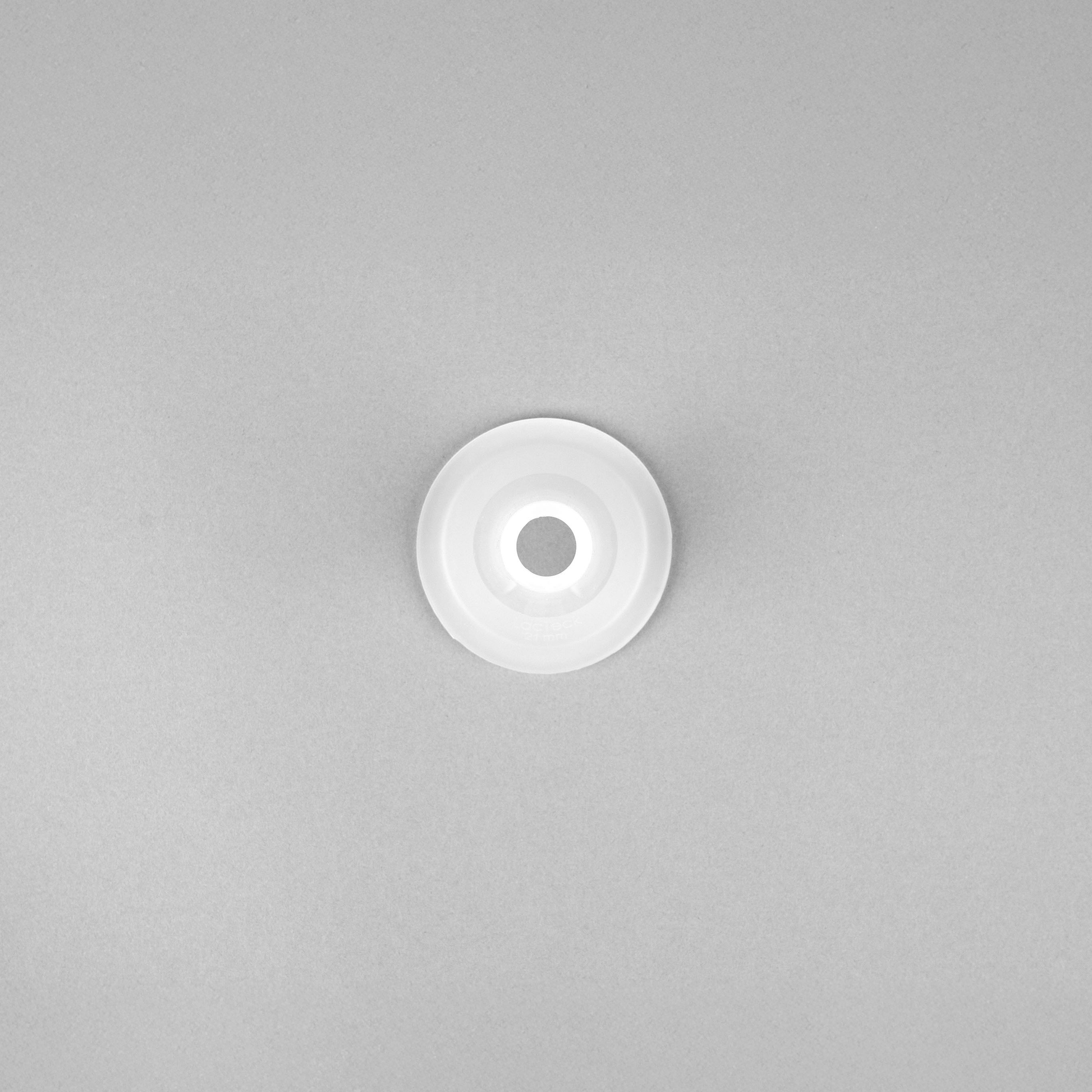 Close-up view of flexible silicone breast pump flange with smooth texture for gentle pumping