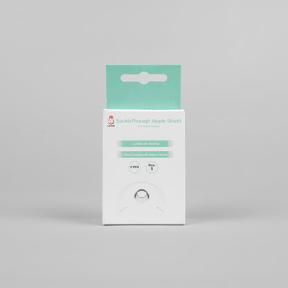 Innovative nipple shield in packaging designed as a gentle stepping stone to wean babies off traditional nipple shields